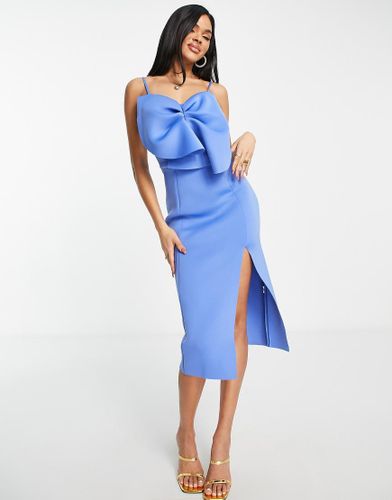 Robe fourreau mi-longue avec buste en éventail - parisien - Asos Design - Modalova