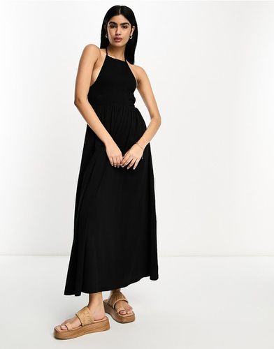 Robe longueur mollet à dos nu et corsage froncé - Asos Design - Modalova