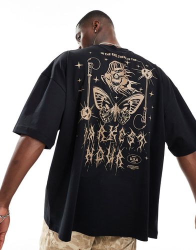T-shirt ultra oversize à imprimé style grunge au dos - Asos Design - Modalova