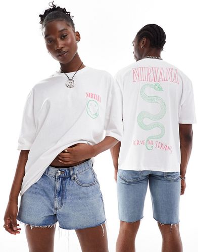 T-shirt unisexe oversize à imprimés Nirvana sous licence - Asos Design - Modalova