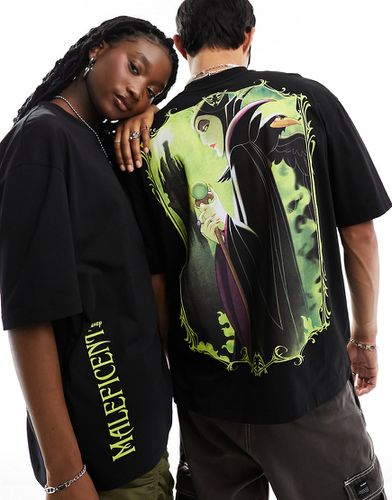 T-shirt unisexe oversize avec gros imprimé Disney Maleficent (Maléfique) au dos - Asos Design - Modalova