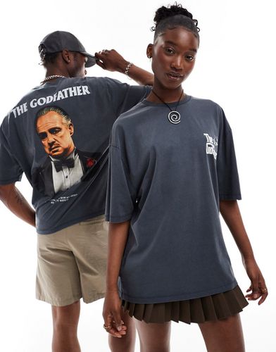 T-shirt unisexe oversize avec imprimé The Godfather sous licence - délavé - Asos Design - Modalova