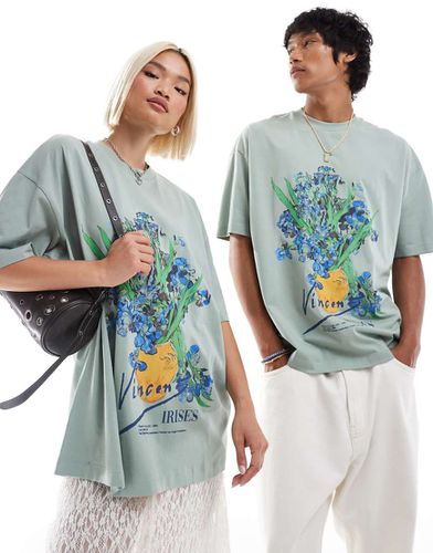 T-shirt unisexe oversize avec imprimé artistique Vincent Van Gogh sous licence - Asos Design - Modalova