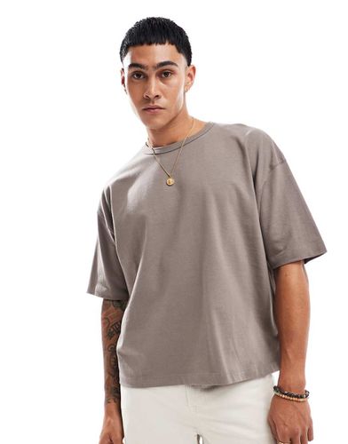 T-shirt basique coupe carrée oversize en tissu épais 240 g/m² - Asos Design - Modalova