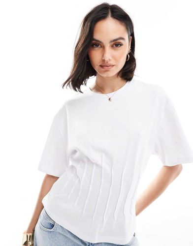 T-shirt cintré à la taille - Blanc - Asos Design - Modalova