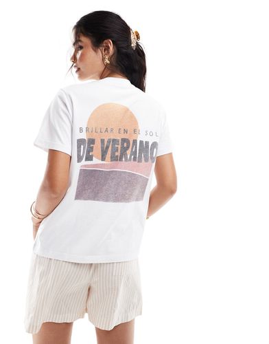 T-shirt coupe boyfriend avec imprimé De Verano - Asos Design - Modalova