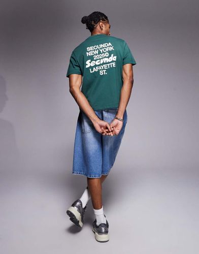 T-shirt coupe carre avec inscriptions graphiques - Asos Design - Modalova