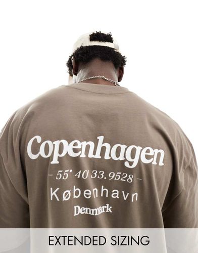 T-shirt décontracté avec imprimé Copenhagen au dos - Asos Design - Modalova