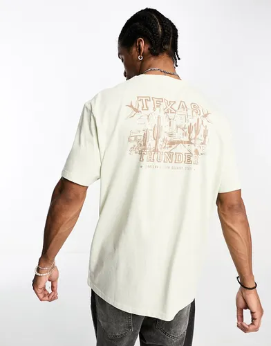 T-shirt décontracté avec imprimé Texas au dos - Sauge - Asos Design - Modalova