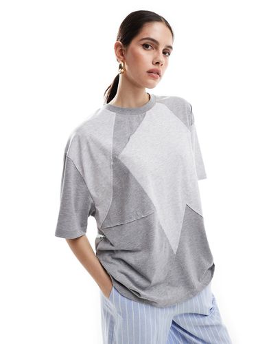 T-shirt effet patchwork - chiné - Asos Design - Modalova