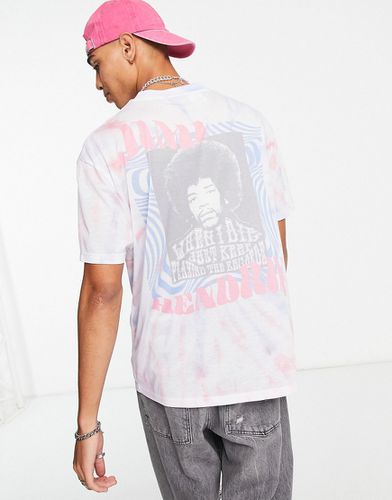 T-shirt imprimé Jimi Hendrix effet tie-dye - Asos Design - Modalova