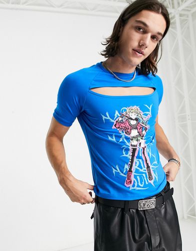 T-shirt moulant à imprimé Harley Quinn - Asos Design - Modalova