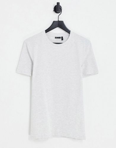 T-shirt moulant ras de cou - chiné - Asos Design - Modalova