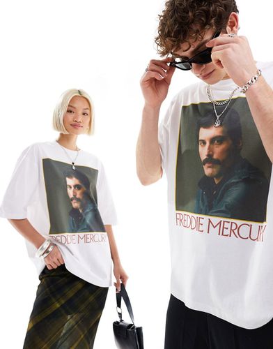 T-shirt oversize unisexe avec imprimé Freddie Mercury sous licence - Asos Design - Modalova