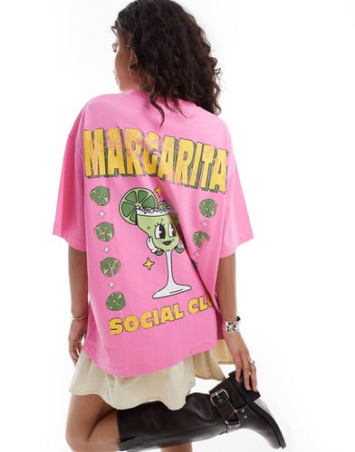 T-shirt oversize à motif cocktail margarita - Asos Design - Modalova