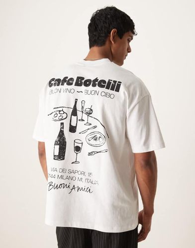 T-shirt oversize  imprim caf - Asos Design - Modalova