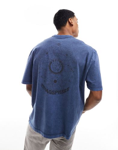 T-shirt oversize à imprimé céleste au dos - délavé - Asos Design - Modalova