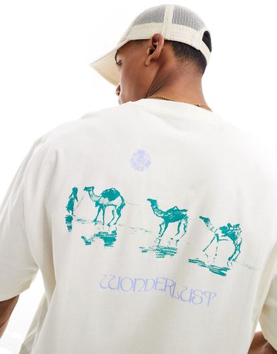 T-shirt oversize à imprimé chameaux au dos - cassé - Asos Design - Modalova