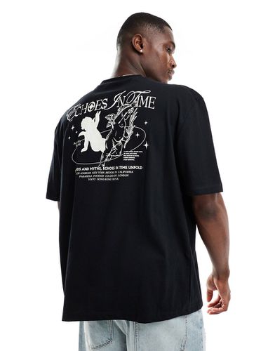 T-shirt oversize à imprimé angelots au dos - Asos Design - Modalova