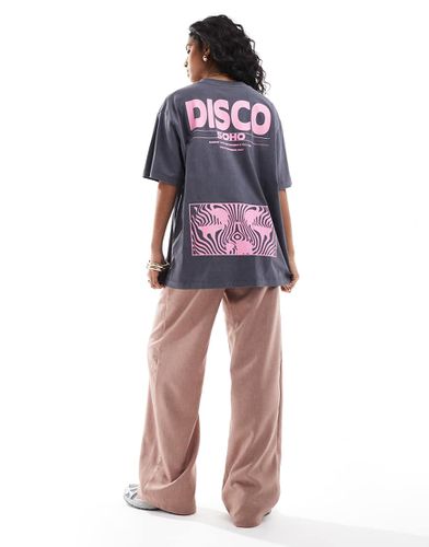 T-shirt oversize à imprimé disco - Asos Design - Modalova