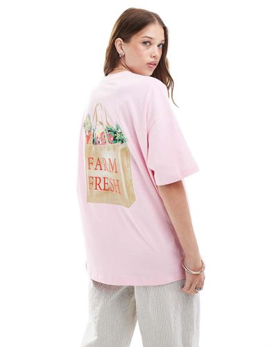 T-shirt oversize à imprimé Farmers Market - pastel - Asos Design - Modalova