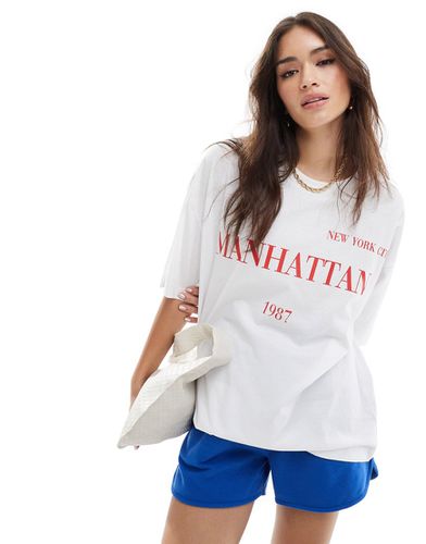 T-shirt oversize à imprimé Manhattan - Asos Design - Modalova