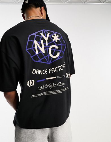 T-shirt oversize à imprimé NYC au dos - Asos Design - Modalova