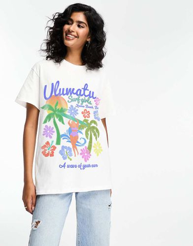 T-shirt oversize à imprimé surf - Asos Design - Modalova