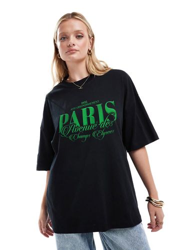 T-shirt oversize à imprimé Paris - Asos Design - Modalova