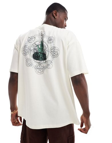 T-shirt oversize à inscription au dos - cassé - Asos Design - Modalova