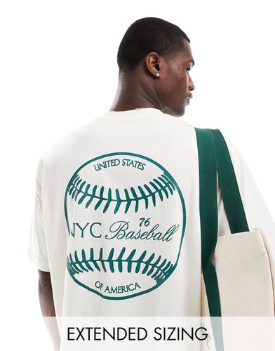 T-shirt oversize à inscription Baseball au dos - Asos Design - Modalova