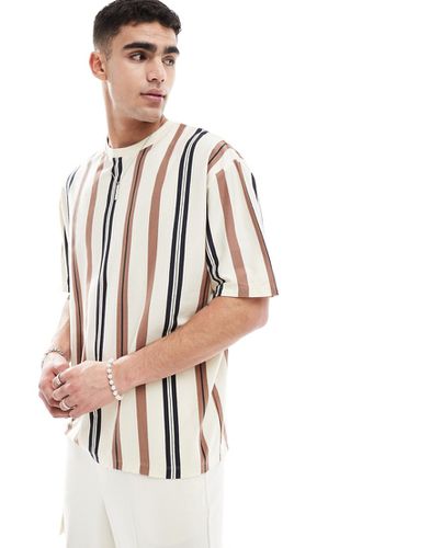 T-shirt oversize à rayures verticales - Asos Design - Modalova