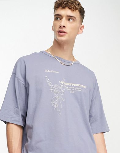 T-shirt oversize avec imprimé ange à l'avant - Asos Design - Modalova