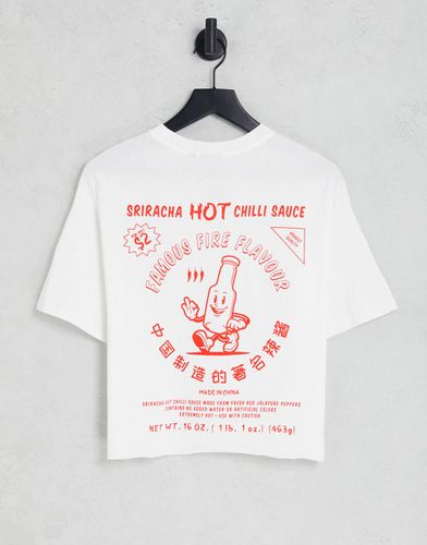 T-shirt oversize avec imprimé graphique sauce piquante Sriracha sous licence - Asos Design - Modalova