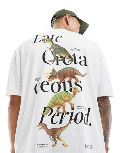T-shirt oversize avec imprimé dinosaure au dos - Asos Design - Modalova