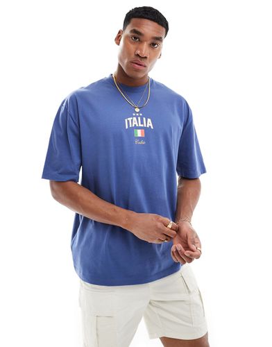 T-shirt oversize avec imprimé Italie sur le devant - Asos Design - Modalova