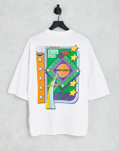 T-shirt oversize avec imprimé style universitaire au dos - Asos Design - Modalova