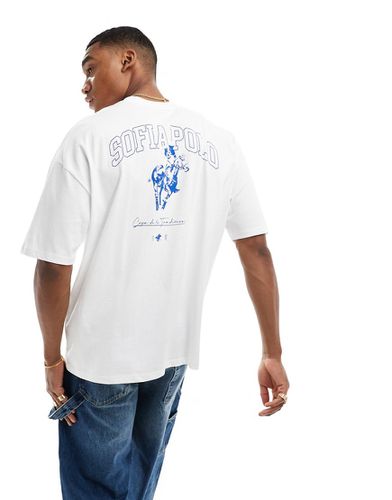 T-shirt oversize avec imprimé polo dans le dos - Asos Design - Modalova
