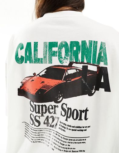 T-shirt oversize avec imprimé voiture et inscription California au dos - cassé - Asos Design - Modalova