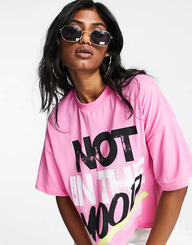 T-shirt oversize avec inscription Not In The Mood » - vif - Asos Design - Modalova