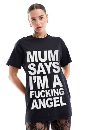 T-shirt oversize avec texte imprimé My Mum Says » - Asos Design - Modalova
