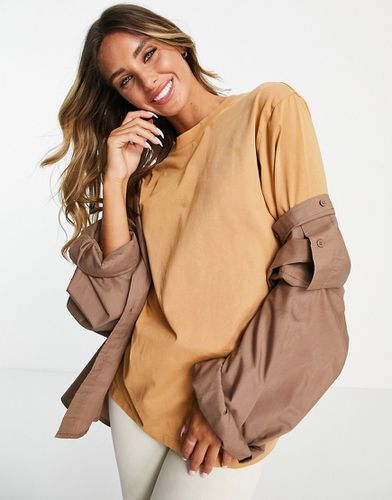 T-shirt oversize - Camel - Asos Design - Modalova