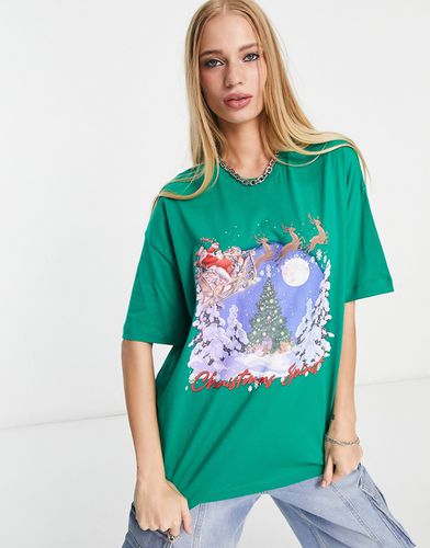 T-shirt oversize motif Noël - Asos Design - Modalova