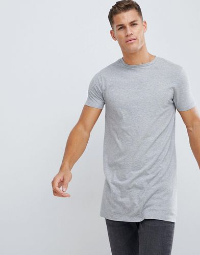 T-shirt ras de cou super long - chiné - Asos Design - Modalova