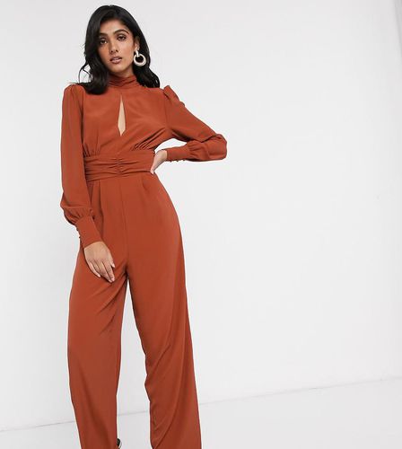 ASOS DESIGN Tall - Combinaison fendue sur le devant avec taille froncée - Asos Tall - Modalova