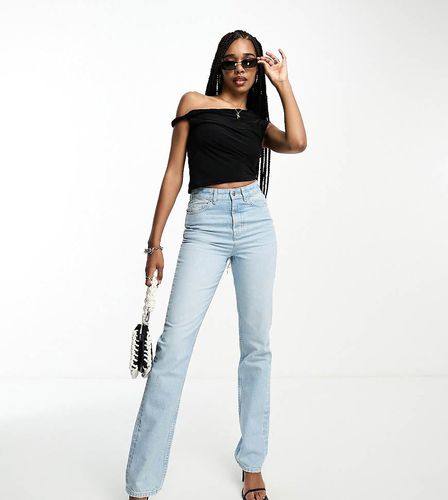 ASOS DESIGN Tall - Jean droit à taille mi-haute - clair - Asos Tall - Modalova