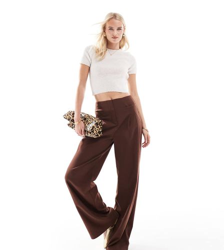 ASOS DESIGN Tall - Pantalon à pinces coupe ample et ajustée en aspect laine texturé - Asos Tall - Modalova