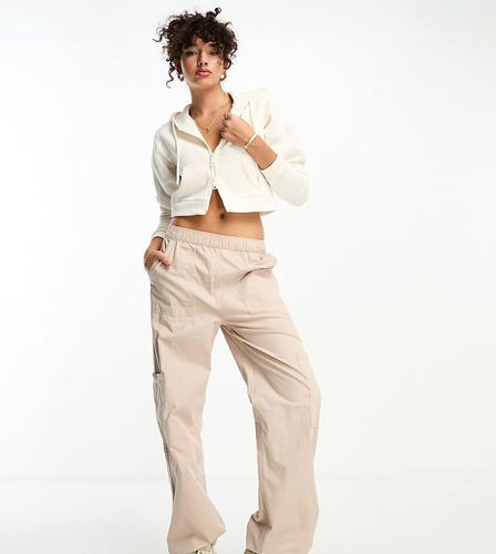 ASOS DESIGN Tall - Pantalon cargo épuré à enfiler - Taupe - Asos Tall - Modalova