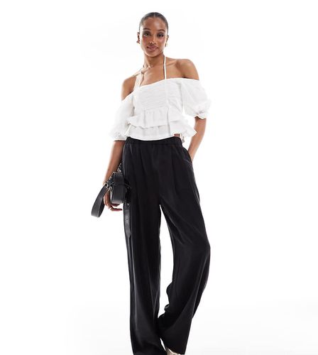 ASOS DESIGN Tall - Pantalon casual à enfiler de qualité supérieure avec pinces - délavé - Asos Tall - Modalova