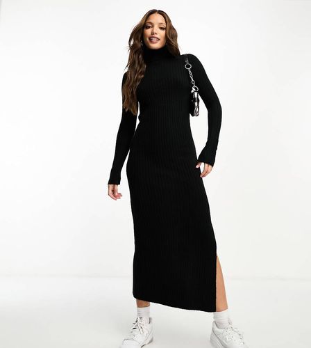 ASOS DESIGN Tall - Robe longue en maille à col montant et fente sur le côté - Asos Tall - Modalova